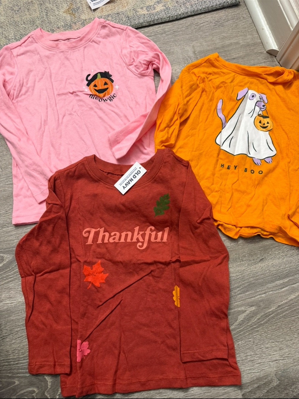 3 brand new size 4T long sleeve holiday tops